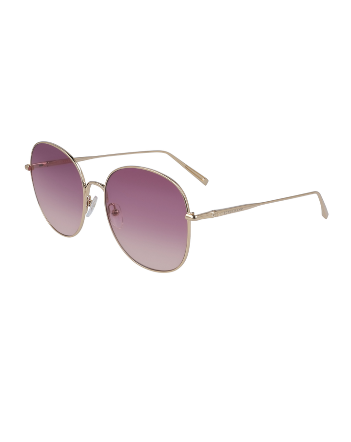 Longchamp Paris Rose Gold Round Ladies Sungasses - LO118S/59/18