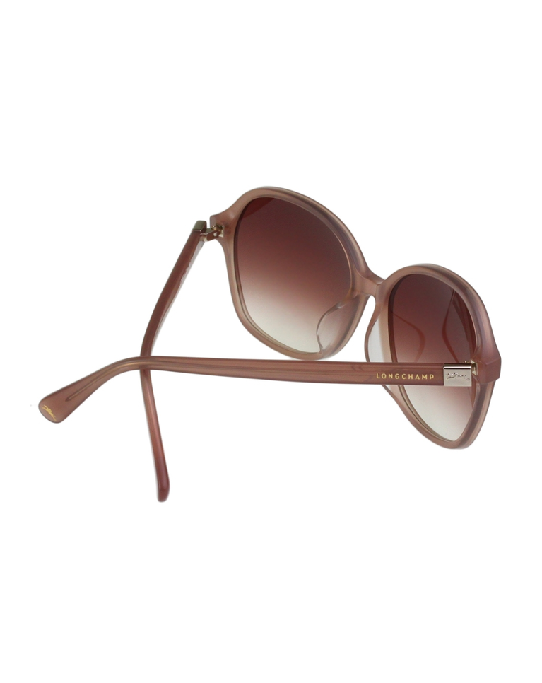 Longchamp Rose Gold/Pink Gradient Women's Sunglasses - LO680SJ/58/16