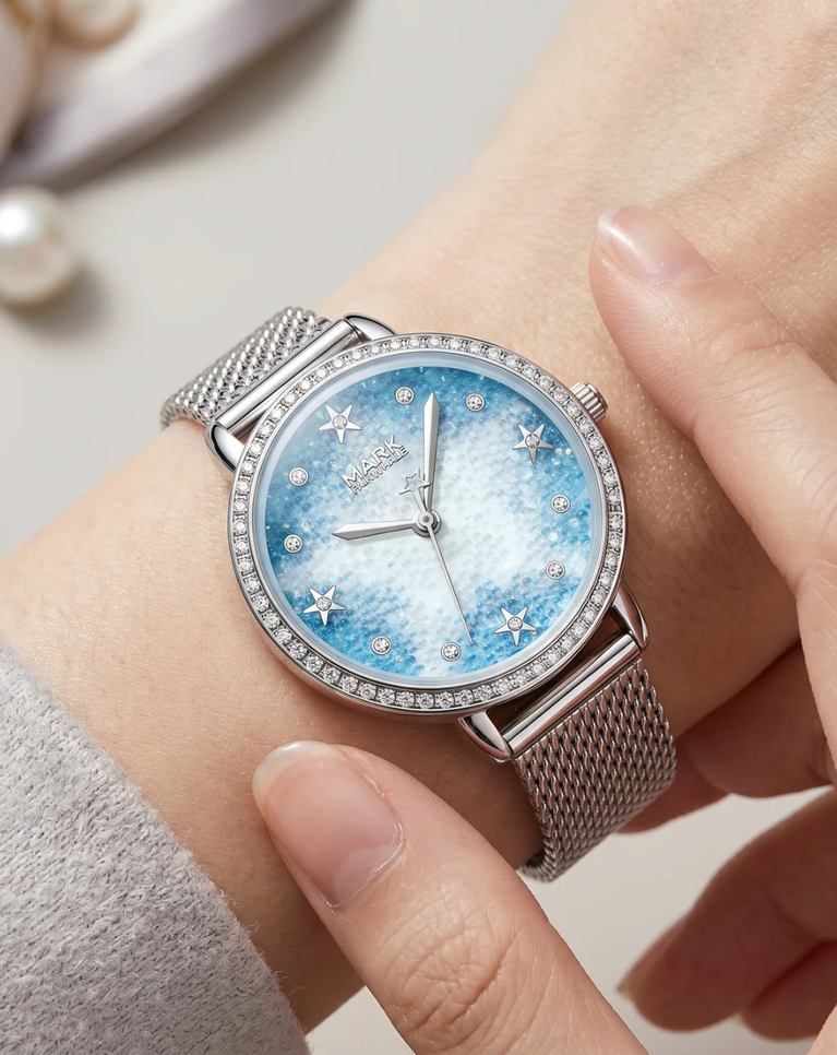 Mark Fairwhale Aurelia Blue Dial Ladies Watch - FW-3130-B