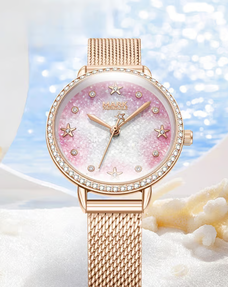 Mark Fairwhale Aurelia Pink Dial Ladies Watch - FW-3130-R