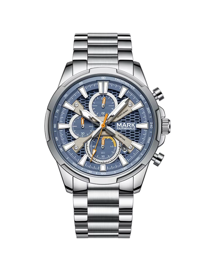 Mark Fairwhale Giftor Mens Blue Dial Chronograph Watch - FW-5032-B