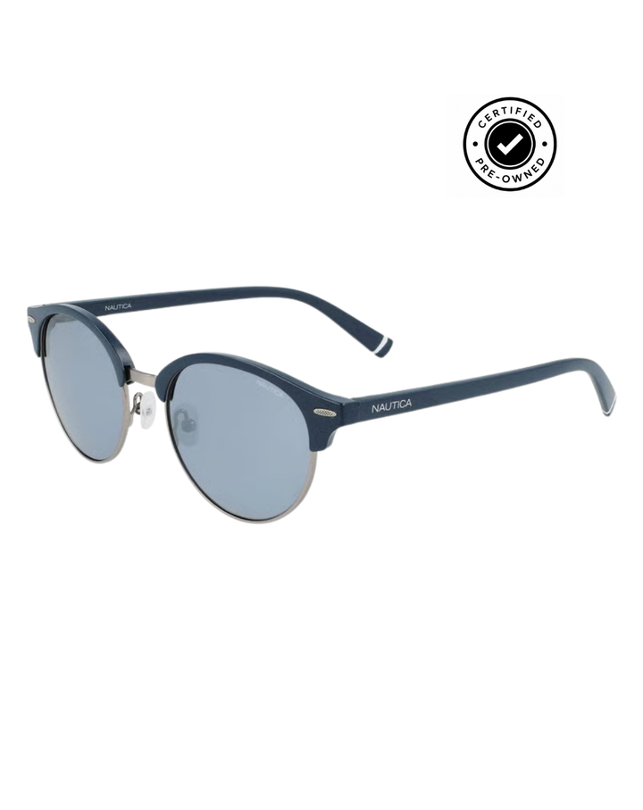Nautica Blue Round Unisex Sunglasses - N3657SP.420.51/19