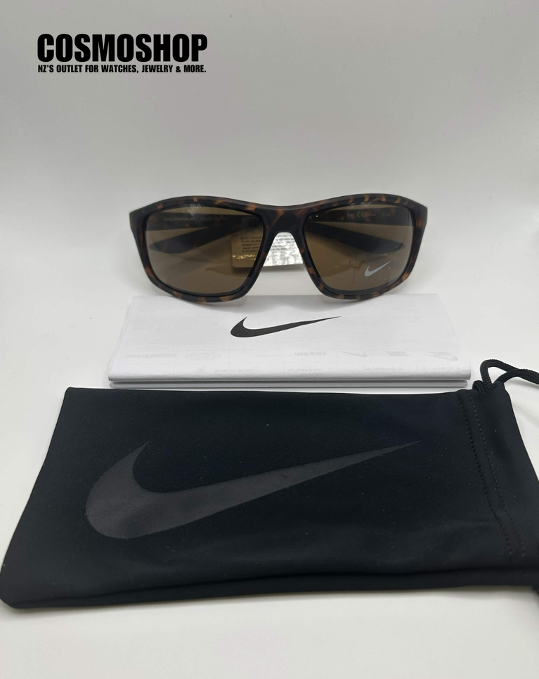 Nike Adrenaline Matte Brown Tortoise Brown Mens Sunglasses - EV1112/66
