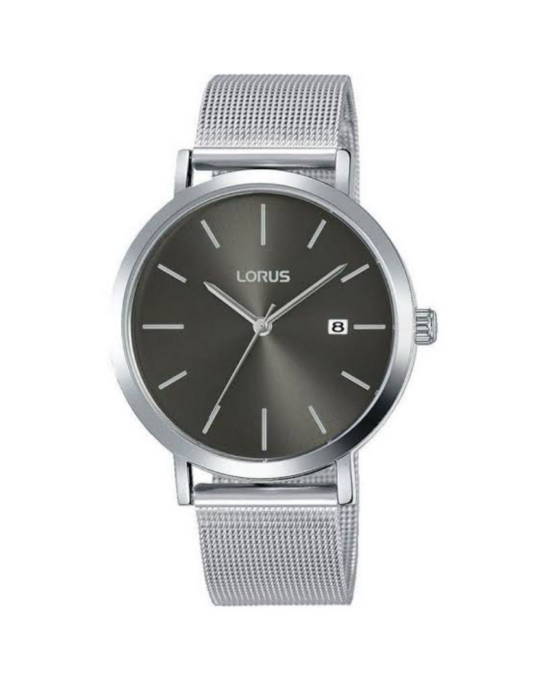 Lorus Classic Date Mesh Strap Unisex Watch - RH919KX9