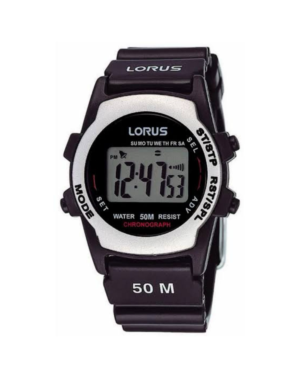 Lorus Digital Silicone Strap Unisex Watch - R2361AX9