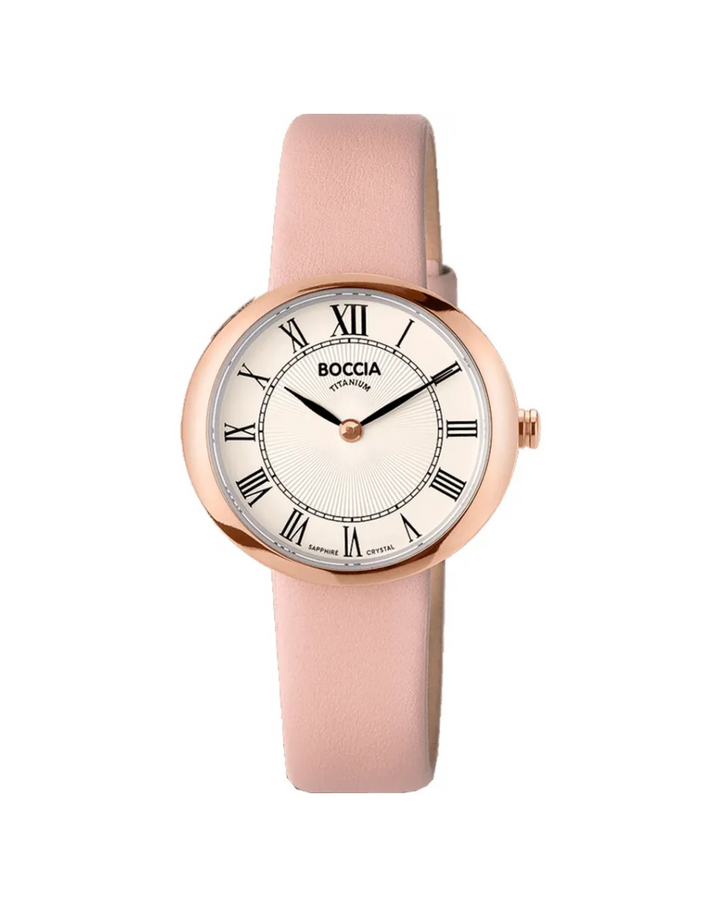 Boccia Titanium Rose Gold Vintage Ladies Watch - 3344-04