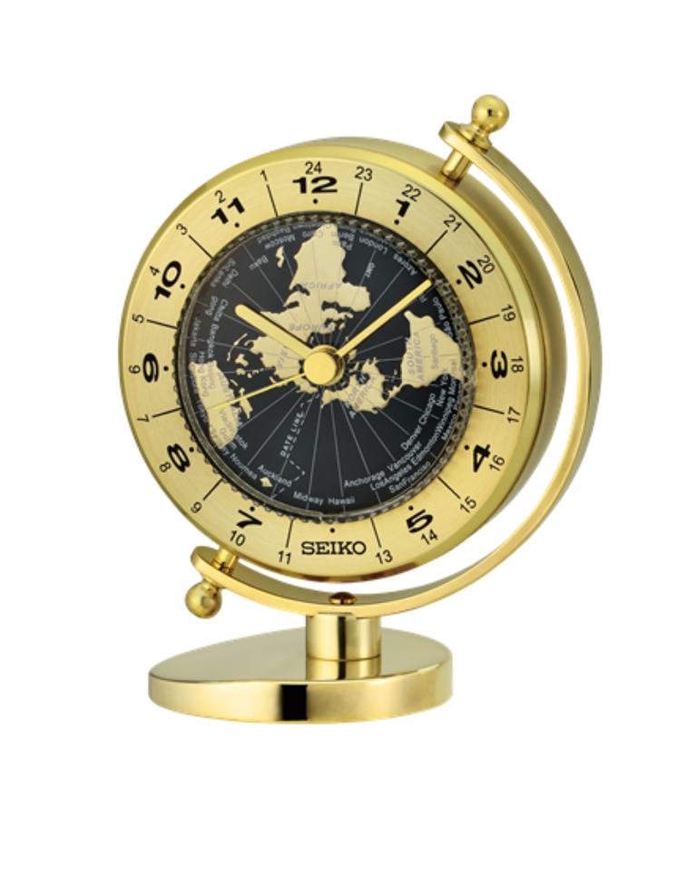 Seiko World Time Mantel Clock - QHG106G