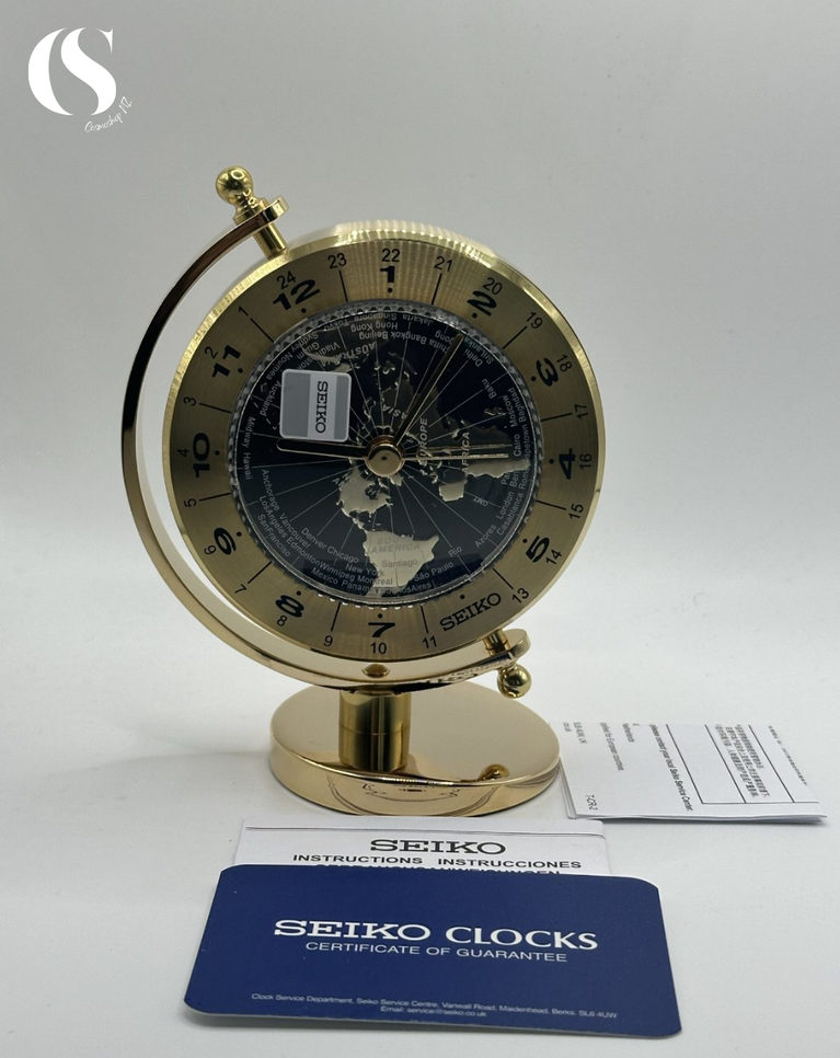 Seiko World Time Mantel Clock - QHG106G