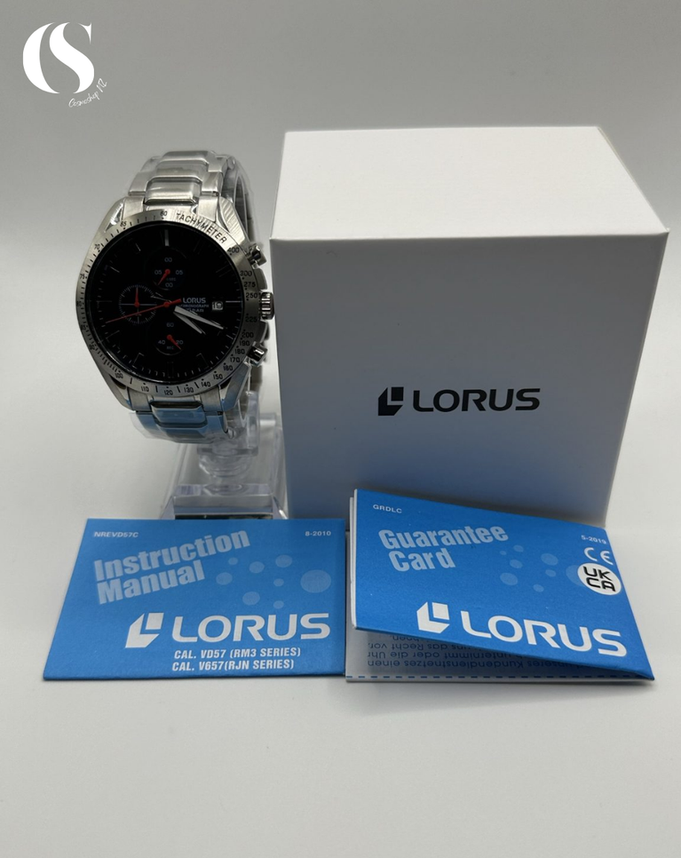 Lorus Blue Red Men s Chronograph Watch RM307HX9 Cosmoshop