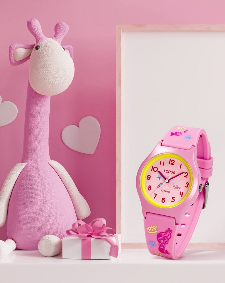 Lorus Pink Kids Unisex Watch - RRX49HX9