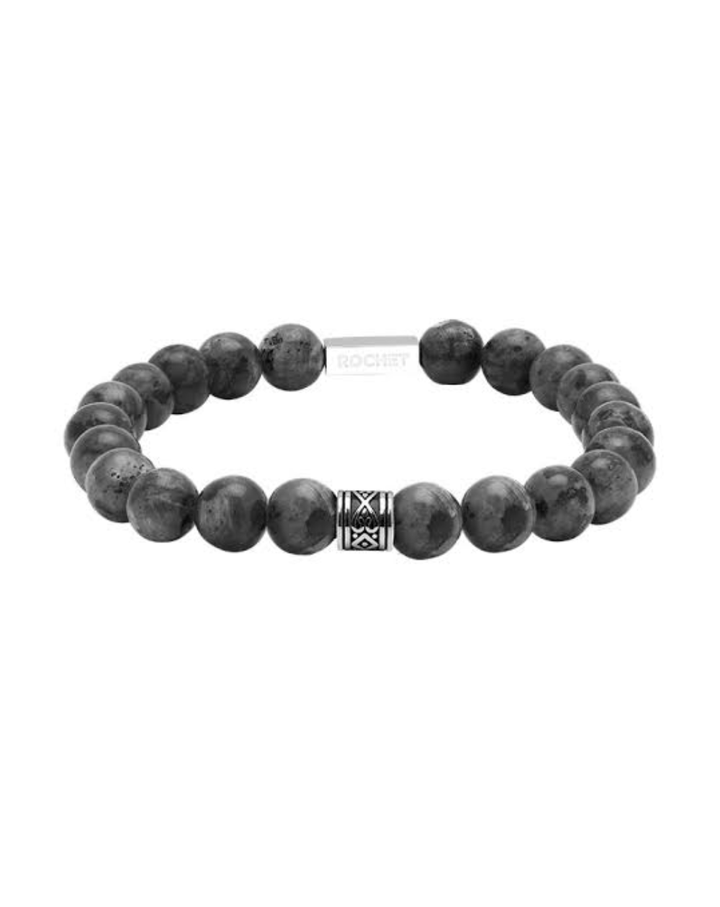 Rochet Black Zen Mens Beaded Bracelet - HB2888020
