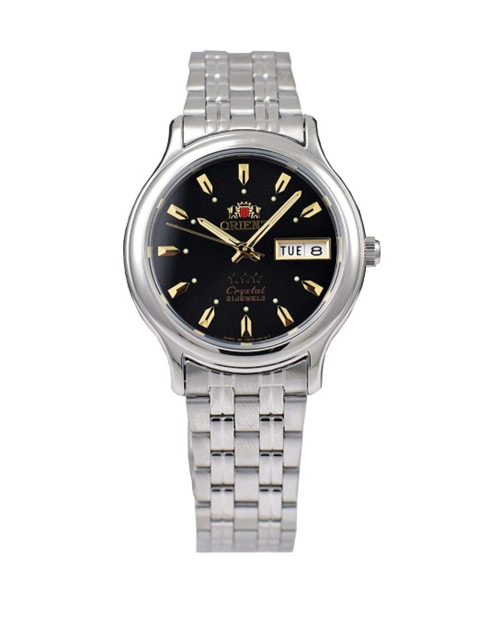 Orient Unisex 21 Jewels Black Dial Automatic Watch - SAB05007B8