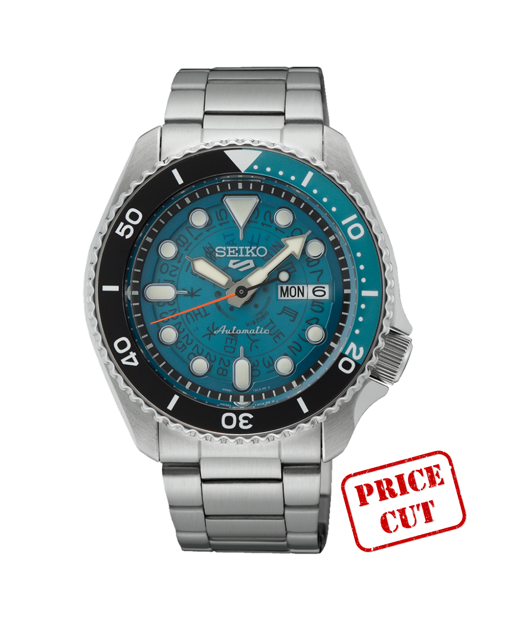 Seiko 5 Sports Blue Skeleton Dial Automatic Watch - SRPJ45K1