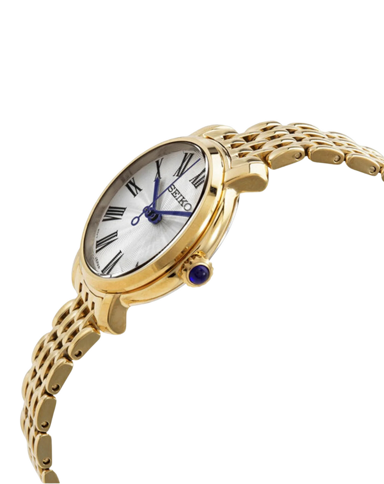 Seiko Gold Analog Quartz Ladies Watch - SRZ498P1