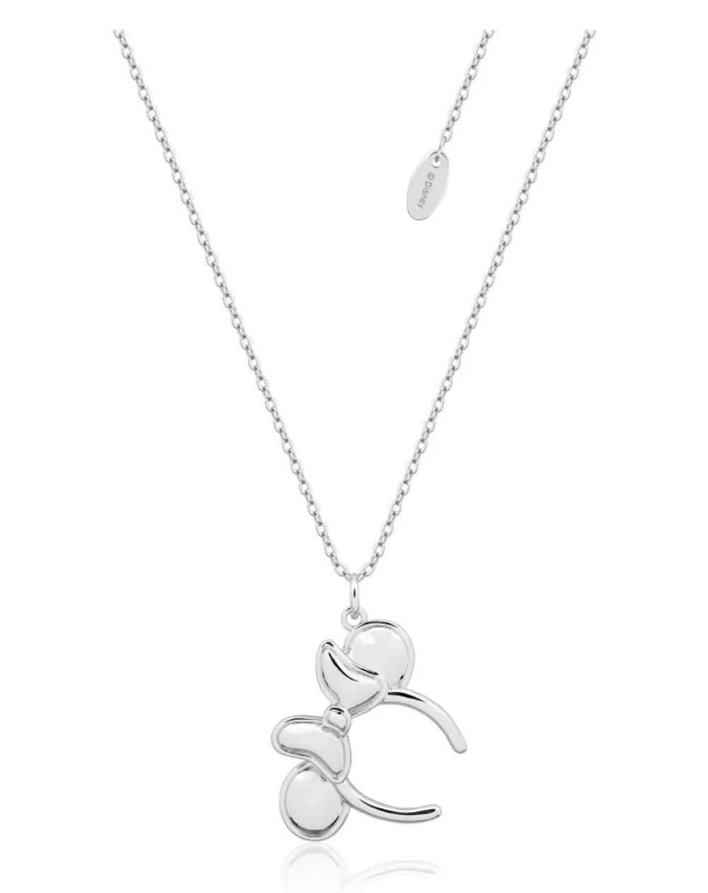 Disney "Minnie Mouse Headband" Sterling Silver Necklace – SSDN096