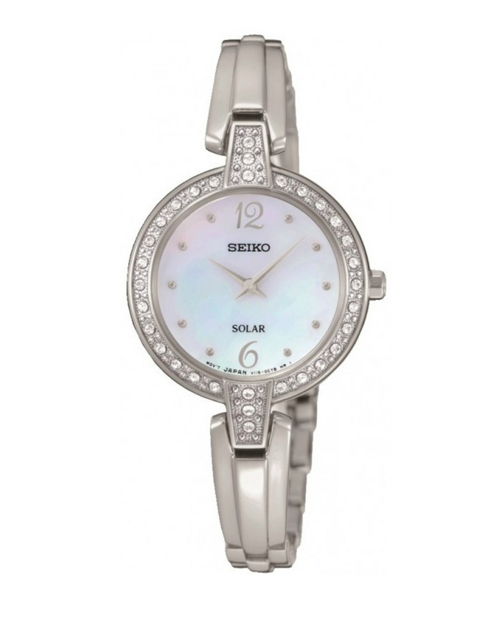 Seiko Diamond Dial Mother Of Peal Ladies Watch - SUP287