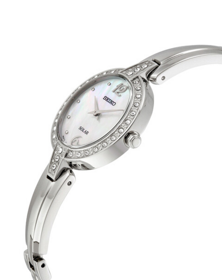 Seiko Diamond Dial Mother Of Peal Ladies Watch - SUP287