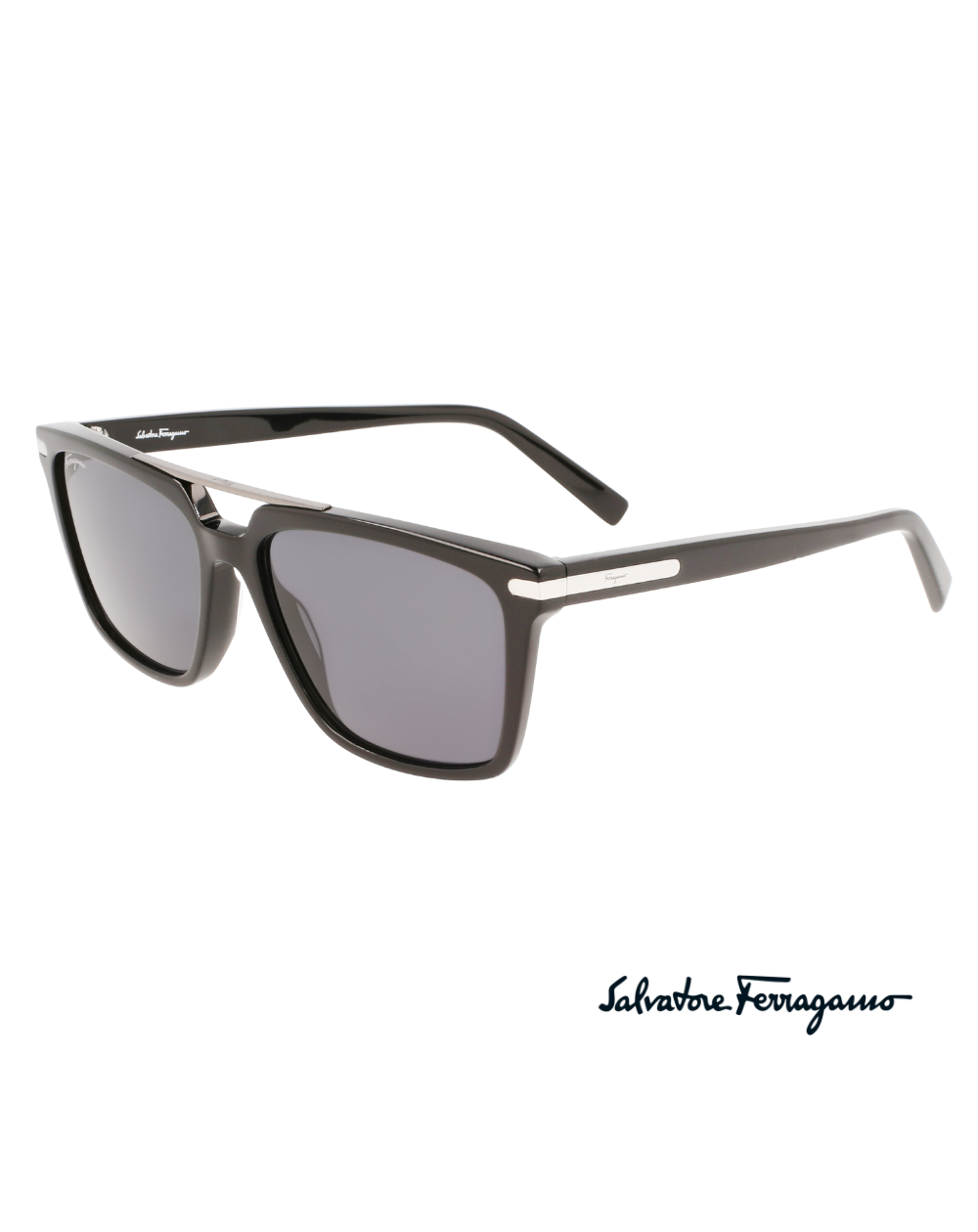 Salvatore Ferragamo Black Men's Sunglasses - SF1037S/57/BLACK