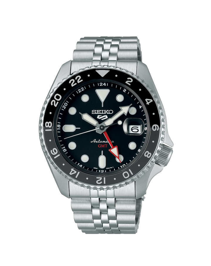Seiko 5 Sports SKX Black GMT Men's Automatic Watch - SSK001