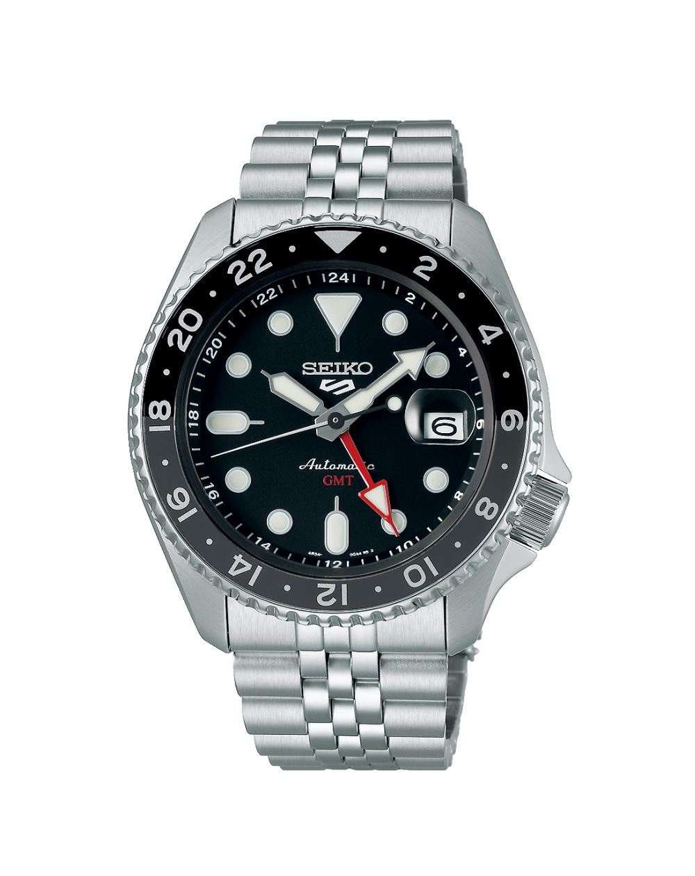 Seiko 5 Sports SKX Black GMT Men's Automatic Watch - SSK001
