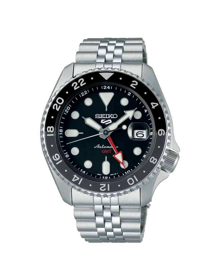 Seiko 5 Sports SKX Black GMT Men's Automatic Watch - SSK001