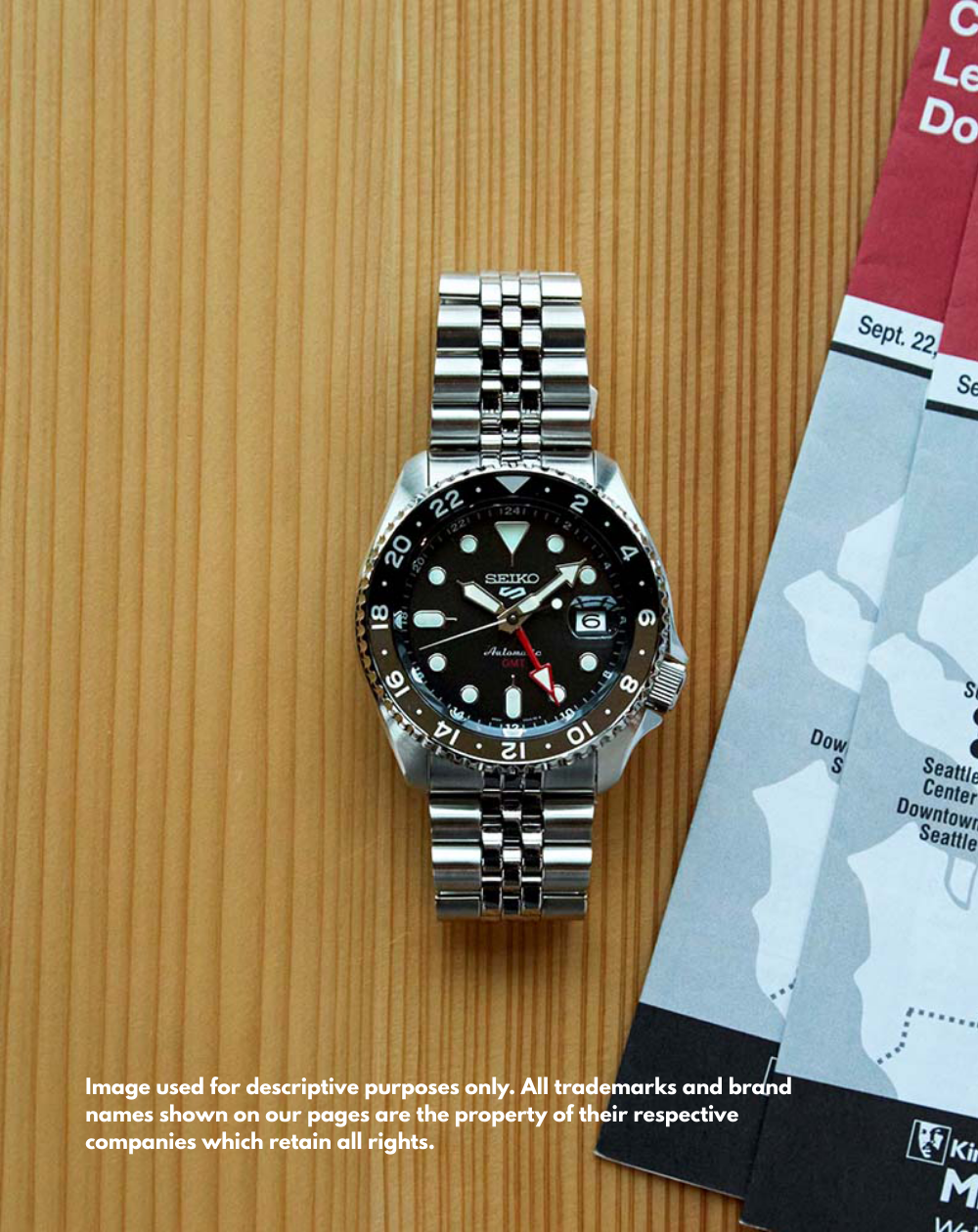 Seiko 5 Sports SKX Black GMT Men's Automatic Watch - SSK001