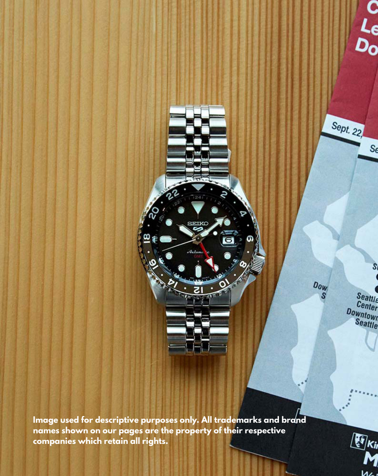 Seiko 5 Sports SKX Black GMT Men's Automatic Watch - SSK001