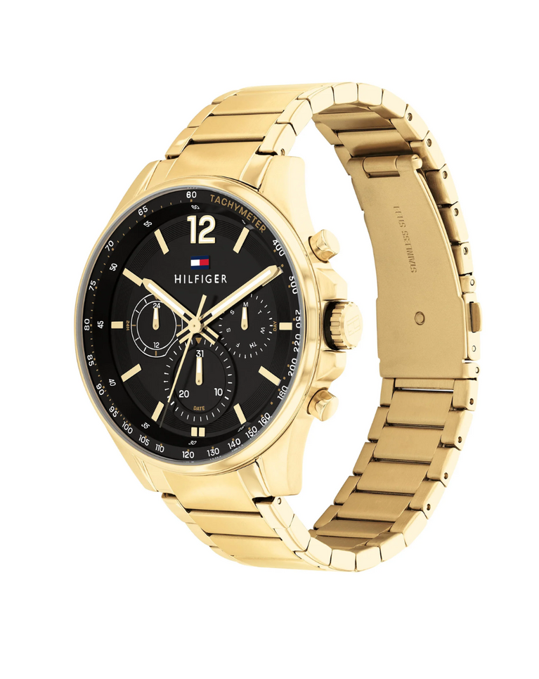 Tommy Hilfiger Gold/Black Dial Men's Watch - TH1791974