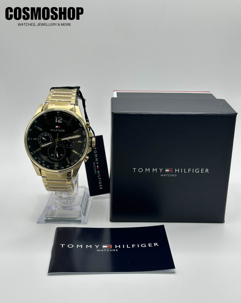 Tommy Hilfiger Gold/Black Dial Men's Watch - TH1791974