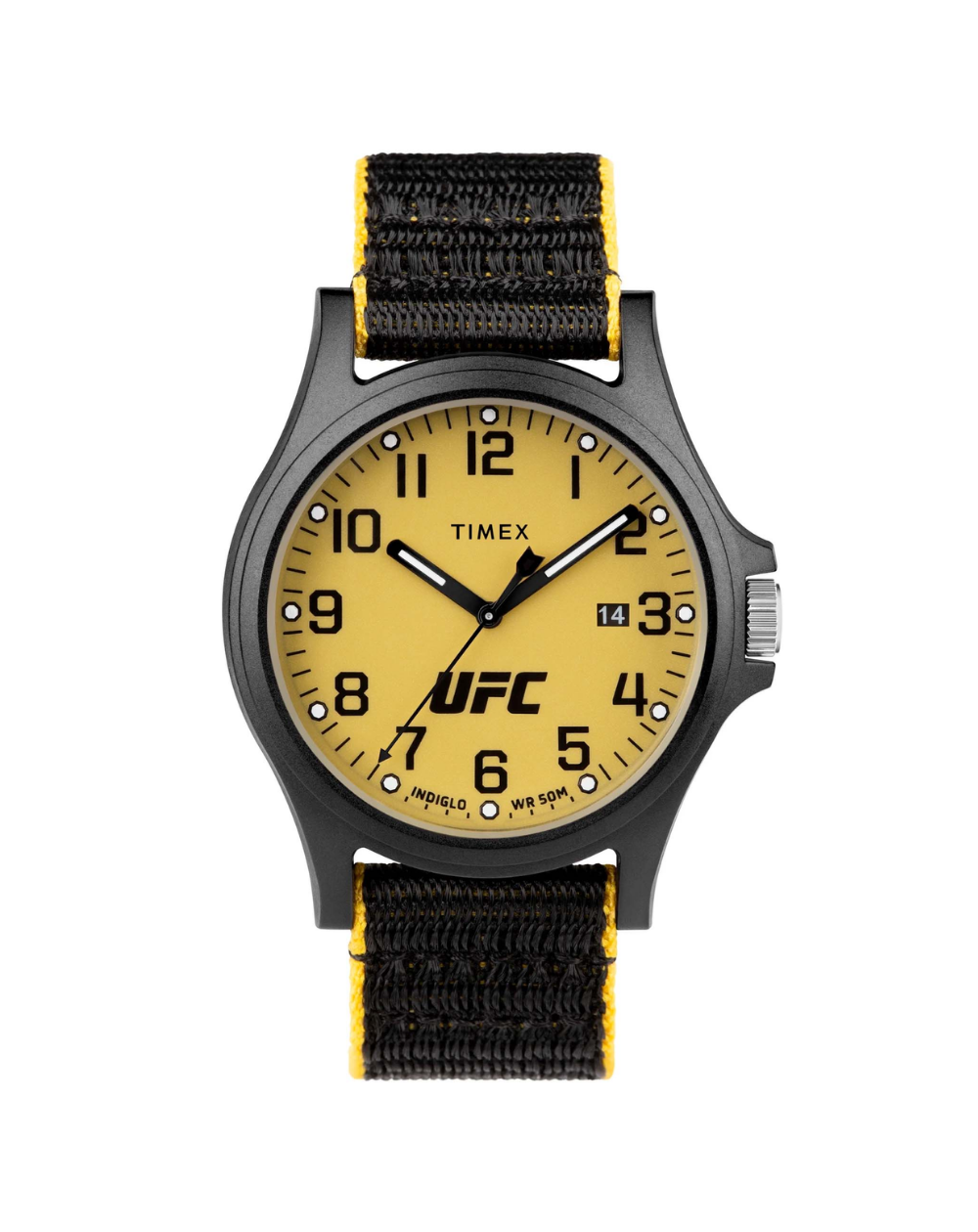 TimeX UFC Apex Nato Strap Yellow/Black Men's Watch - TW2V62200