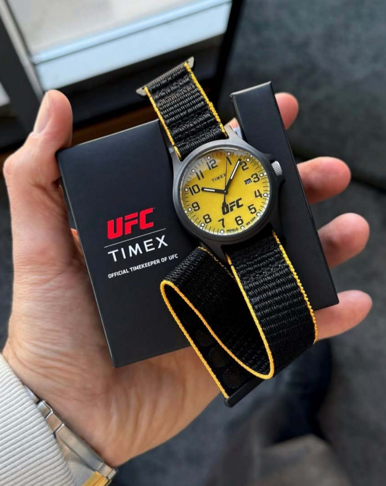 TimeX UFC Apex Nato Strap Yellow/Black Men's Watch - TW2V62200