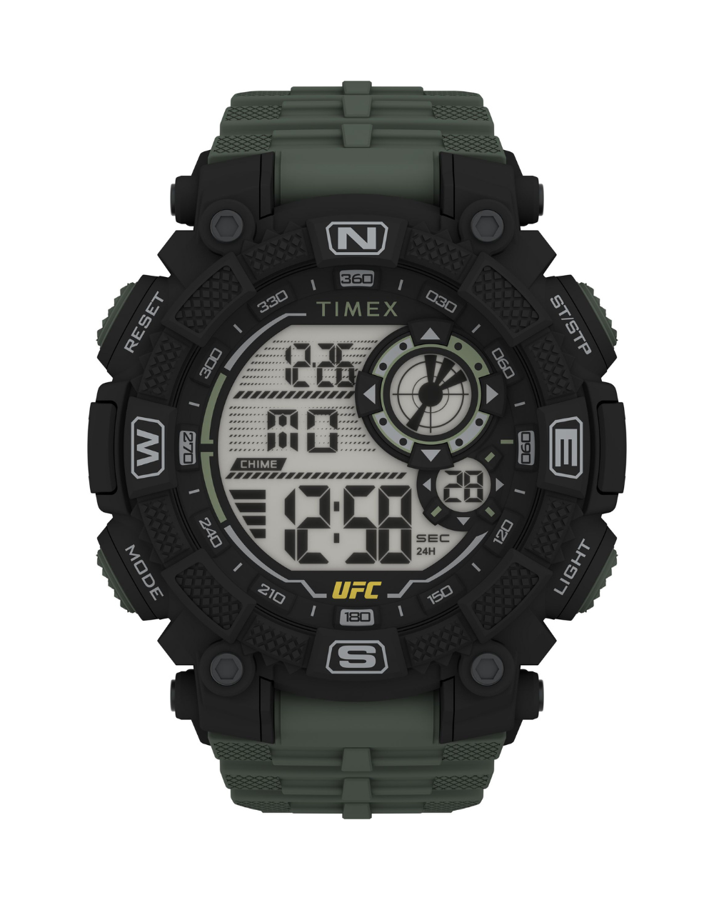 Timex Ufc Digital Redemption Black/Green Gents Watch - TW5M53900