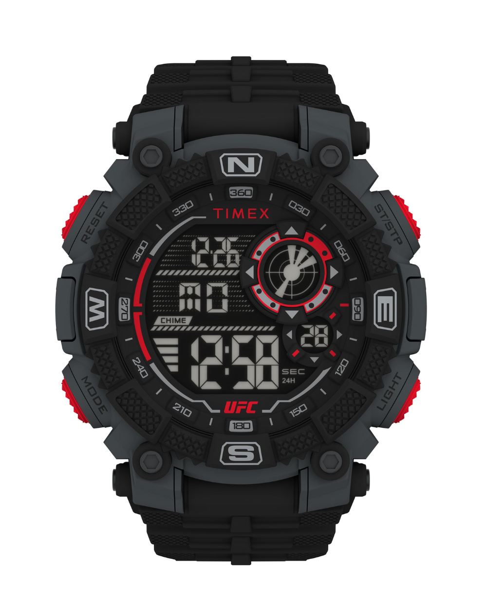 Timex Ufc Digital Redemption Black/Red Unisex Watch - TW5M53700