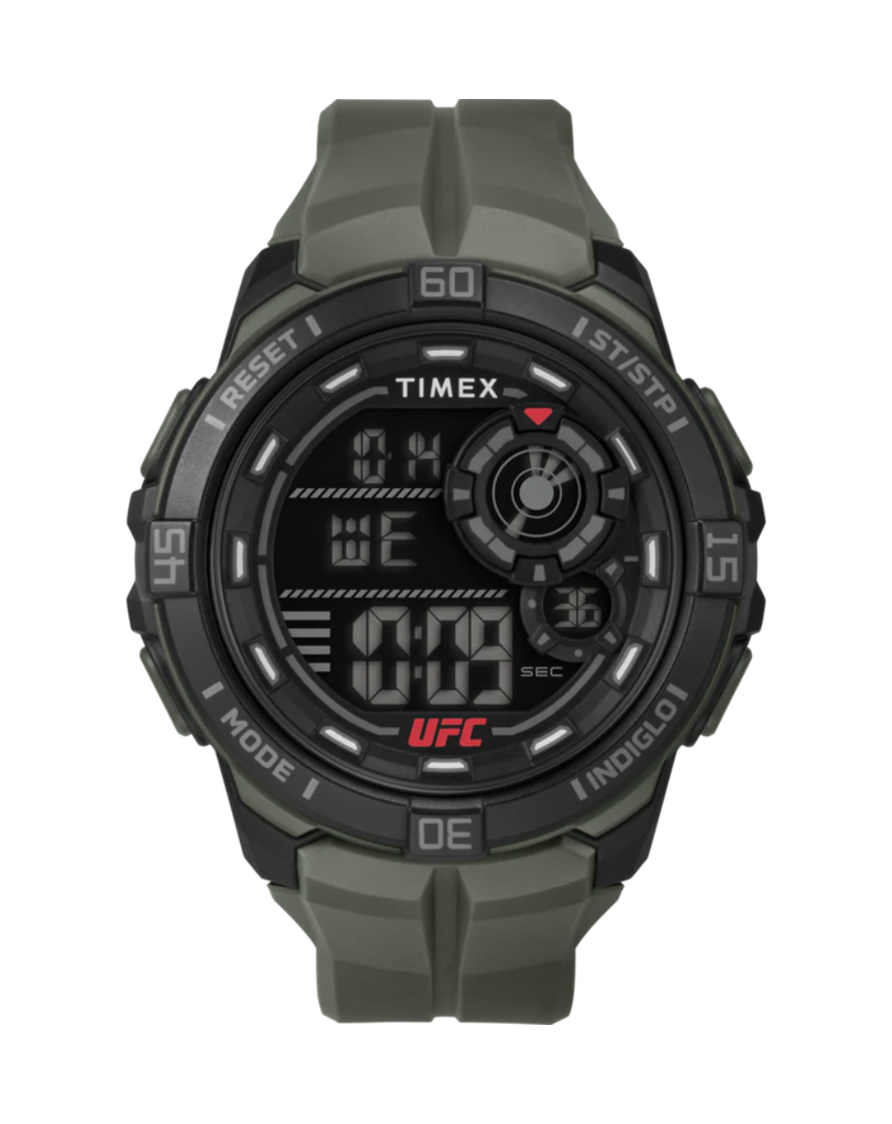 Timex Ufc Digital Rush Olive Unisex Watch - TW5M59400