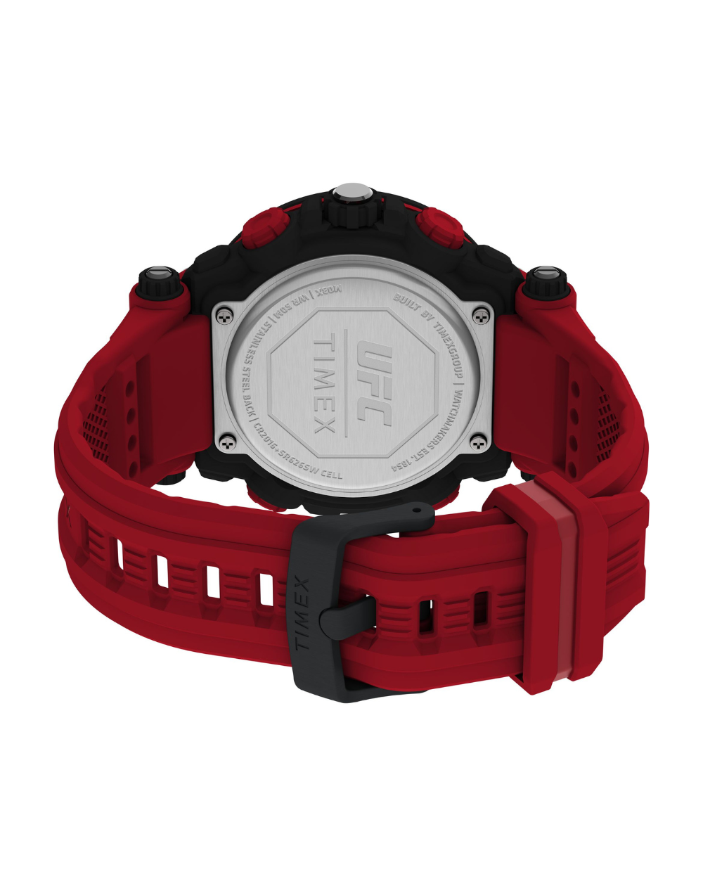 Timex Ufc Impact Black/Red Silicone Unisex Watch - TW5M53000