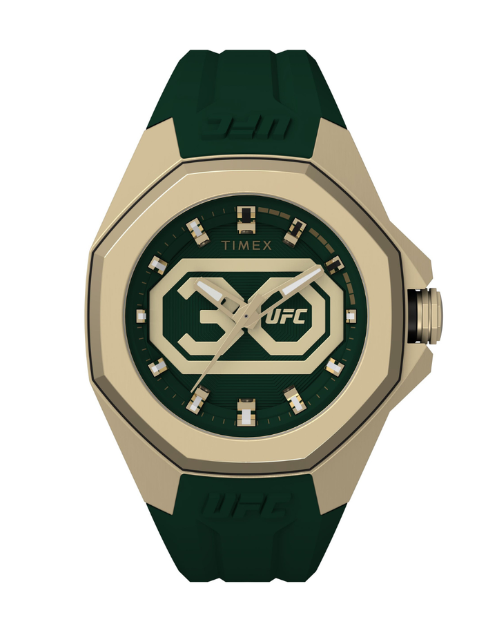 Timex Ufc Pro 30th Anniversary Gold/Green Gents Watch - TW2V90100