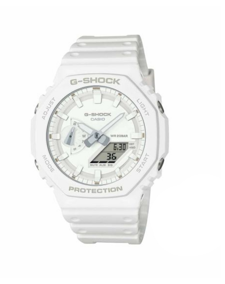 G-Shock “White” Casioak Unisex Watch - GA-2100-7A7ER