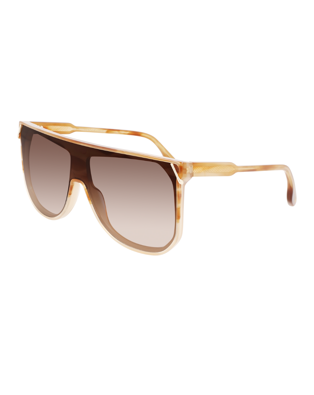 Victoria Beckham Striped Honey Ladies Sunglasses - VB643S/63/STRIPED HONEY