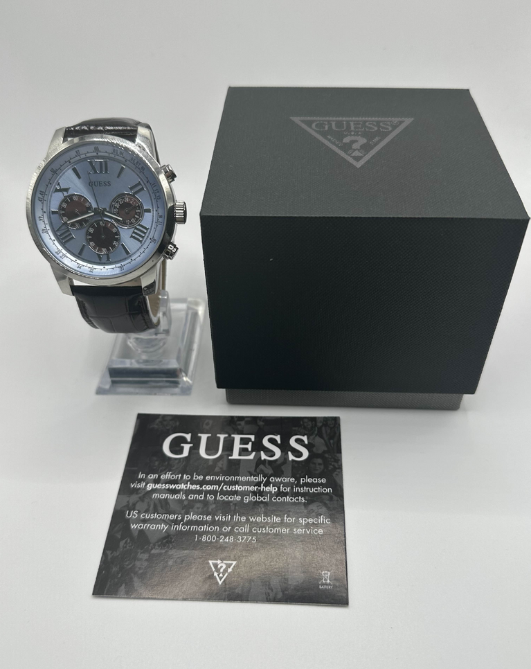 Guess Horizon Ice Blue Chronograph Men's Watch - W0380G6