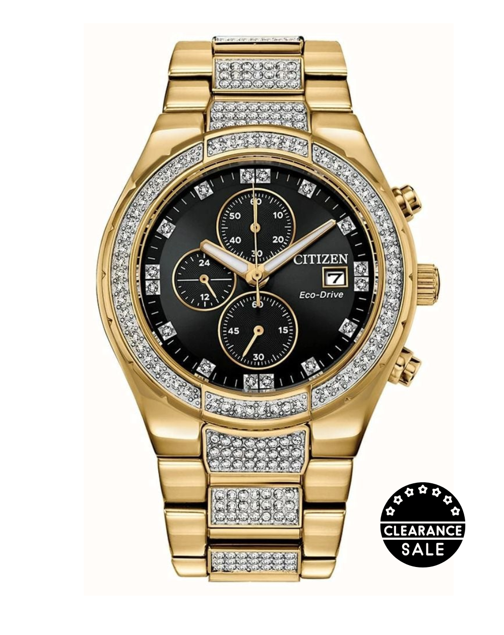 Citizen Eco-Drive Chronograph Crystal Watch - CA0752-58E