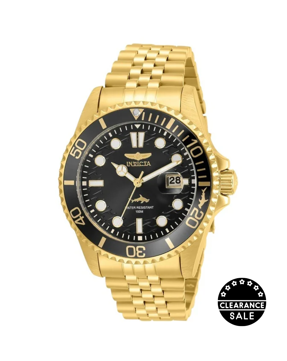 Invicta Pro Diver Men’s Gold/Black Quartz Watch - 30614