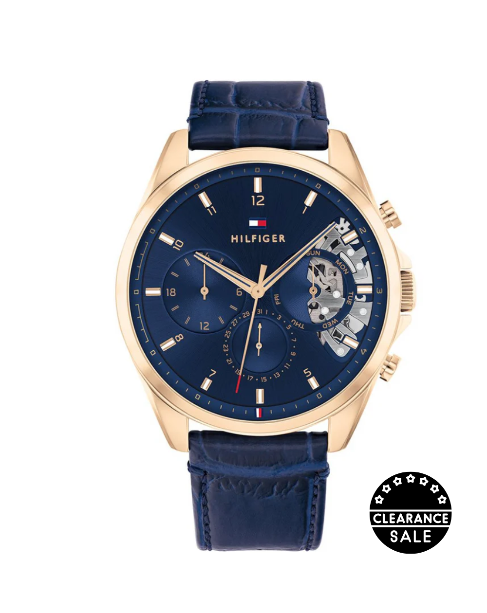 Tommy Hilfiger Blue Leather Rose Men's Watch - TH1710451