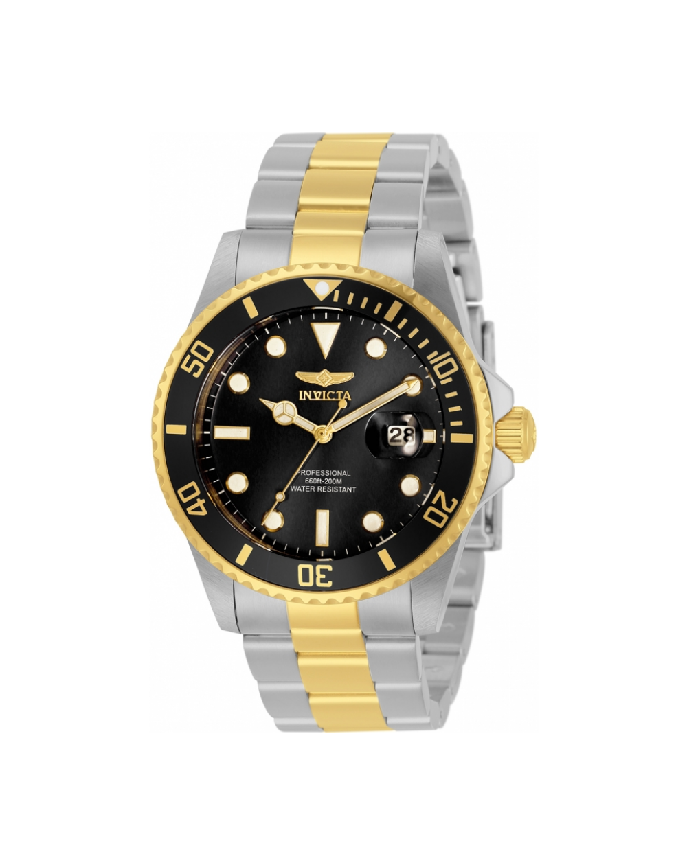 Invicta Black Dial Two Tone Men's Divers Watch - 33269