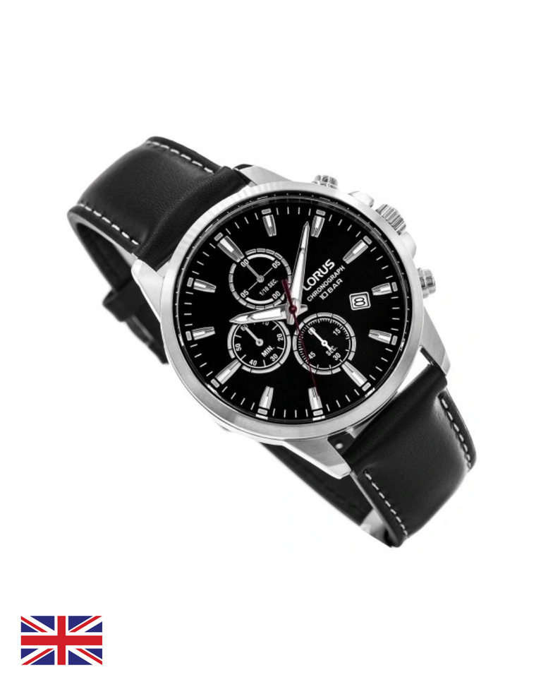 Lorus Men's Chronograph Watch Leather Strap - RM387HX9