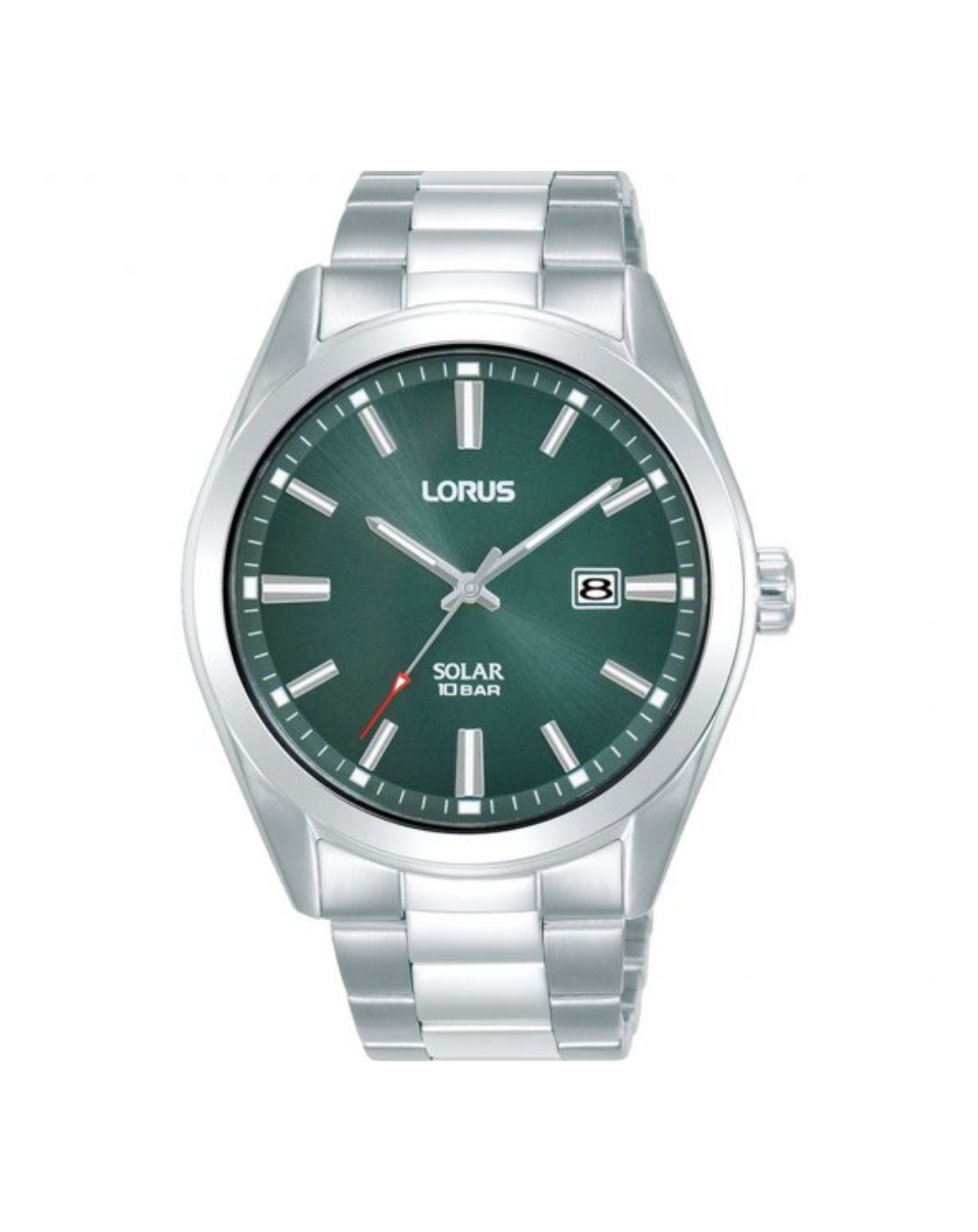 Lorus Men's Solar Watch with Date and Green Dial - RX331AX9