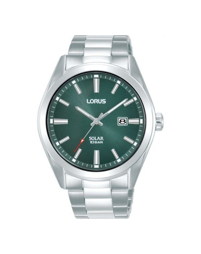 Lorus Men\'s Solar Watch with Date and Green Dial - RX331AX9 – cosmoshop