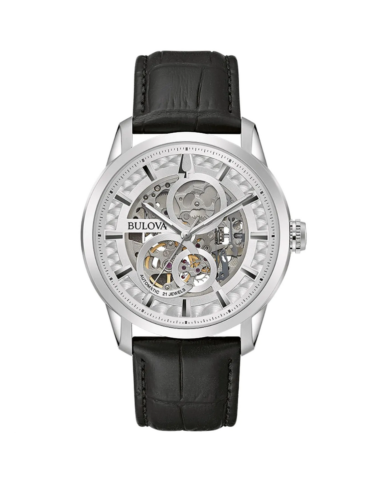 Bulova Men's Automatic Skeleton Watch - 96A266