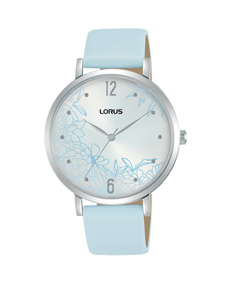 Lorus Sky Blue Leather Ladies Watch - RG297TX9