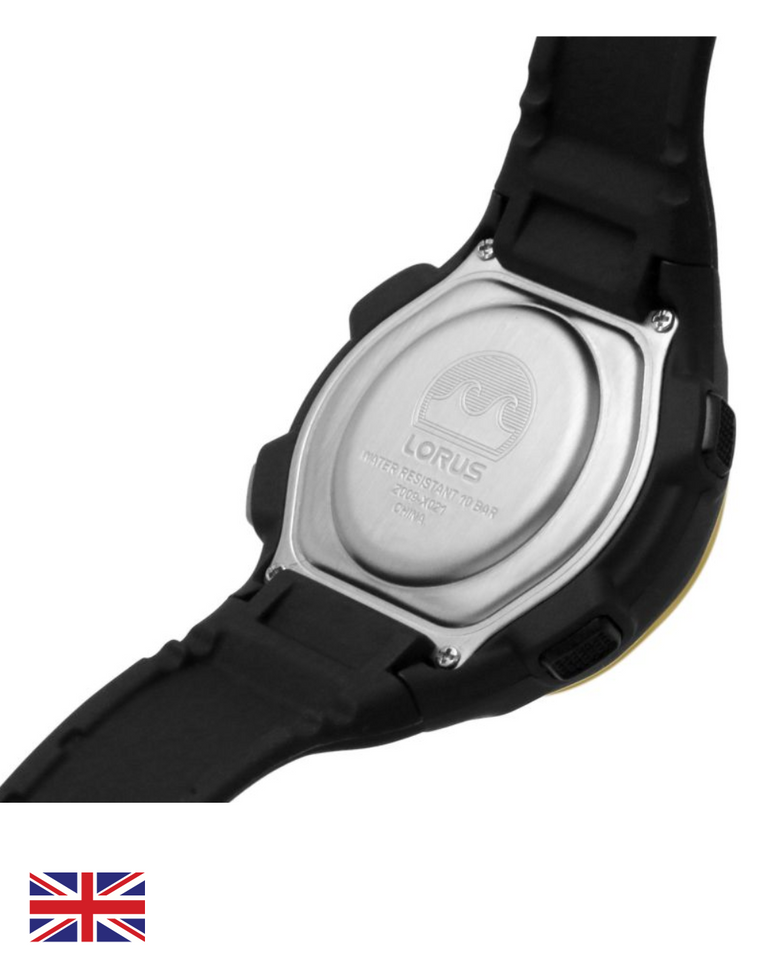 Lorus Men's Digital Watch Silicone Strap - R2379NX9